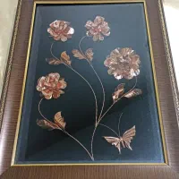 تابلو چهار گل مسی|تابلو، نقاشی، عکس|تهران, سازمان برنامه جنوبی|دیوار