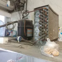 یخچال دوطرف نما|فروشگاه و مغازه|قم, سنگ بند|دیوار