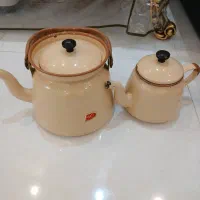 کتری و قوری لعابی نو بدون استفاده