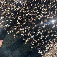 پارچه مخمل پولکی دو متر