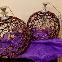 لوستر اتاق خواب مسی رنگ