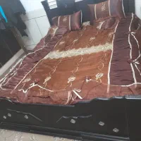 تخت دونفره با تشک وروتختی قیمت توافقی|تخت و سرویس خواب|نجفآباد, کهریزسنگ|دیوار