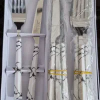 ست چاقو و جنگال میوه خوری و قاشق بستنی خوری|ظروف سرو و پذیرایی|رامهرمز, |دیوار