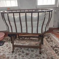 گهواره چوبی نوزاد|اسباب و اثاث بچه|اردبیل, |دیوار