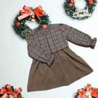 پیراهن لباس مجلسی  یلدایی دخترانه بچگانه