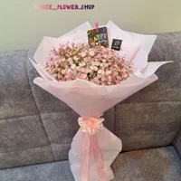 دسته گل ژیپسوفیلا در سایزبندی|گل و گیاه طبیعی|مشهد, دانشجو|دیوار