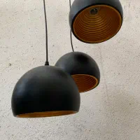 لوستر سقفی فلزی سه شاخه|لوستر و چراغ آویز|تهران, سوهانک|دیوار