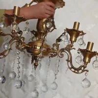 لوستر ۶شعله برنز