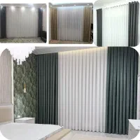 پرده آماده و فوری پانچی مینیمال زبرا ورتیکال