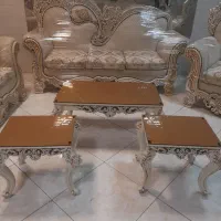 مبل ۷نفره کلاسیک بامیزعسلی مناسب جهیزیه درحدنونونو|مبلمان خانگی و میز عسلی|قائمشهر, |دیوار