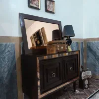 آیینه کنسول قهوه ای|بوفه، ویترین، کنسول|کنگاور, |دیوار