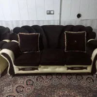 مبل راحتی ۷نفره  پارچه مخمل در حد نو