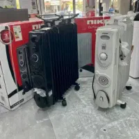 شوفاژ برقی ۱۳ پره فن دار نیکایی رنگ مشکی