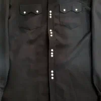 شلوار کردی زندان بافت پیراهن سه دکمه مشکی