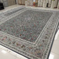 2تخته فرش 12متری افشان طوسی 700شانه کارکرده