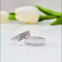 حلقه ست نقره عقد عروس داماد/مدرن منحنی)گردنبند۹۵۰|بدلیجات|تبریز, |دیوار