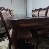 میز ۸ نفره همراه با صندلی سالم از چول راش درست شده|میز و صندلی غذاخوری|تهران, افسریه جنوبی|دیوار