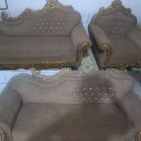 دو دست مبل ۹نفره  و گل میز و عسلی و میز مهار خوری