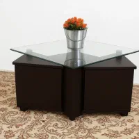 میزجلو مبلی/میز وسط شیشه ای تمیز وشیک
