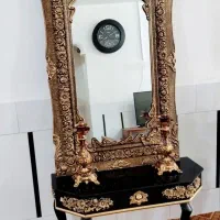 میز آیینه شمعدان