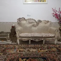 مبل هفت نفره با میز نهار خوری 4 نفره باعسلیها|مبلمان خانگی و میز عسلی|باقرشهر, |دیوار