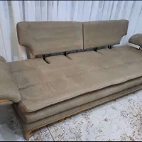 مبل راحتی ۸نفره تختخواب شو با۳عددمیزعسلی و۱عددپاف|مبلمان خانگی و میز عسلی|تهران, شهرک دانشگاه شریف|دیوار