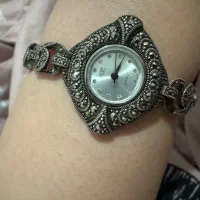 ست ساعت نقره  وانگشتر