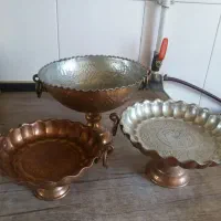 قندان برنجی میوه خوری شکلات خوری و آجیل خوری