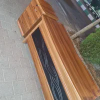 میز مدیریت تمام وکیوم و میز هایگلاس ال دار|دفتر کار|سقز, |دیوار