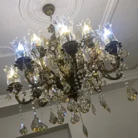 لوستر برنجی ۱۶ شاخه|لوستر و چراغ آویز|تهران, بیسیم|دیوار