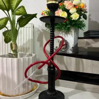 قلیان جذاب مشکی قرمز پایه ترکیه