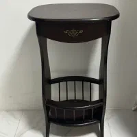 میز تلفن چوبی