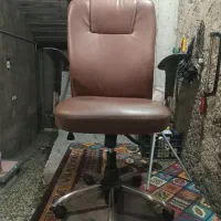 صندلی چرخدار جکدار پایه استیل