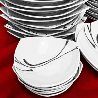 سرویس چینی طرح انگلیسی اسپیدار کاملا نو