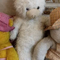 عروسک خرسی|اسباب‌بازی بچه|قم, نیروگاه|دیوار