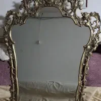 اینه. وشمعدان  برنز