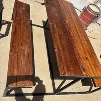 نیمکت و میز چسبیده طرح T|صندلی و نیمکت|اصفهان, رهنان|دیوار