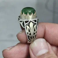 انگشتر یشم برمه / انگشتر مردانه / انگشتر یاقوت
