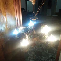 لوستر 5شعله دوبل 10 تا لامپ میخوره|لوستر و چراغ آویز|گلستان (تهران), |دیوار