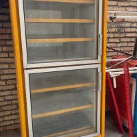 بخچال ایستاده مغازه بالا فریزر پایین یخچال