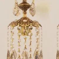 لوستر برنز مدل یاس|لوستر و چراغ آویز|قم, نیروگاه|دیوار