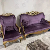 سرویس ۷نفره مبل و جلومبلی عسلی