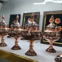 شکلات خوری 28سانت الماس تراش مسی عمده|صنایع دستی و سایر لوازم تزئینی|اصفهان, رهنان|دیوار
