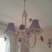 لوستر سه شاخه به همراه دیوارکوب
