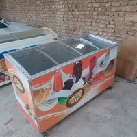 دو عدد یخچال فریزر بستنی بزرگ