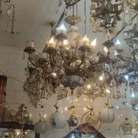 لوستر سنگین شانزده شاخه