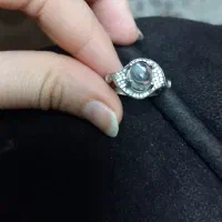 انگشتر نقره عیار ۹۲۵ سنگین دور نجف