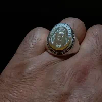 شمایل زیبای مولا علی علیه السلام عقیق یمنی کهنه|جواهرات|پیشوا, |دیوار