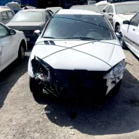 پژو 206 سفید تصادفی