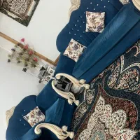 مبل ۷نفره سالم و خوشرنگ|مبلمان خانگی و میز عسلی|نور, |دیوار